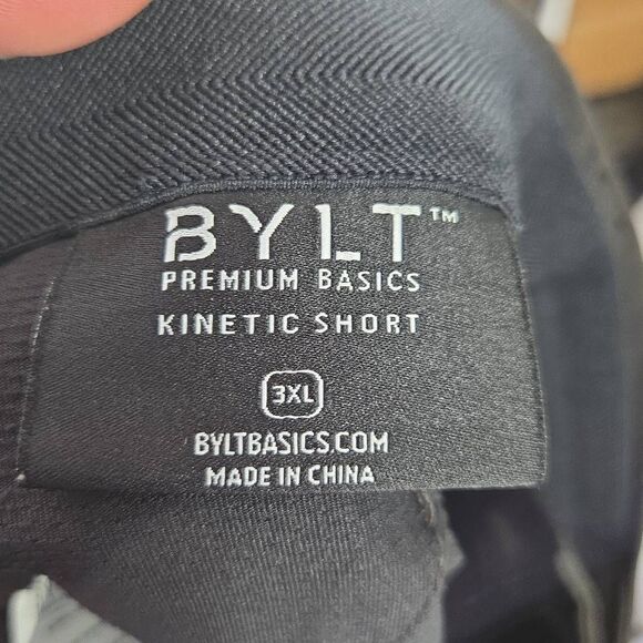 BYLT Shorts Men 3XL Blacl Kinetic Performance Golf Lightweight Zip Pocket - Picture 11 of 12